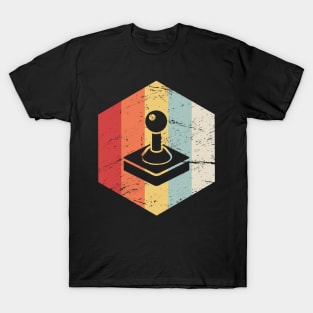 Vintage Arcade Joystick Icon T-Shirt